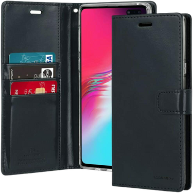 Blue Moon Diary Case Cover (2 Pocket Sets): Compatible With Samsung Galaxy S22 5G